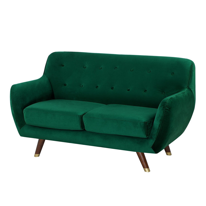 Lesse 3 - Piece Velvet Living Room Set, Emeral Green