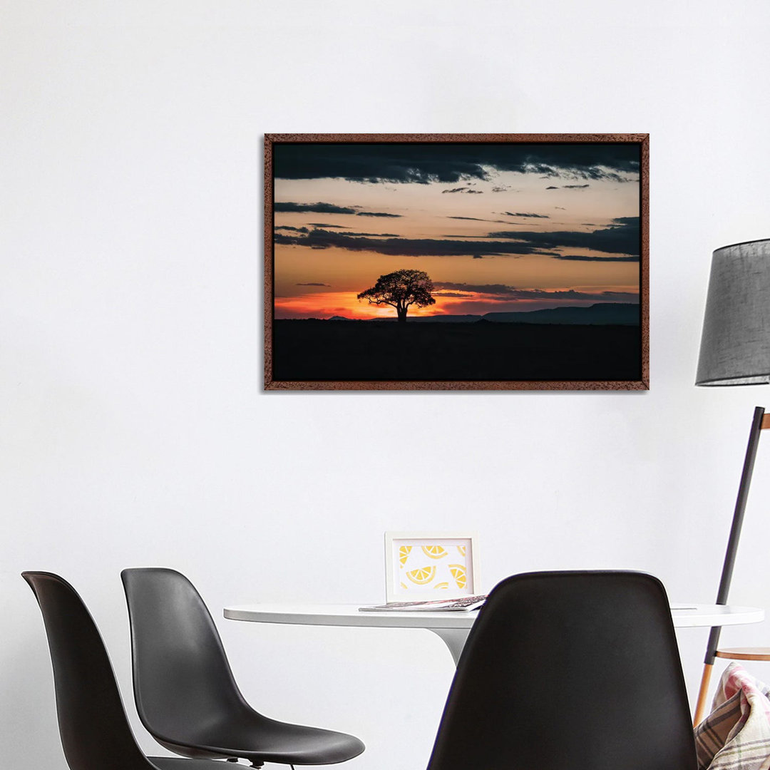 Mara-Landschaft bei Sonnenuntergang von Jane Rix - Galerie- Giclée auf Leinwand