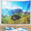 Tapisserie de jardin en polyester avec accessoires suspendus en polyester montagneux inclus-28489751