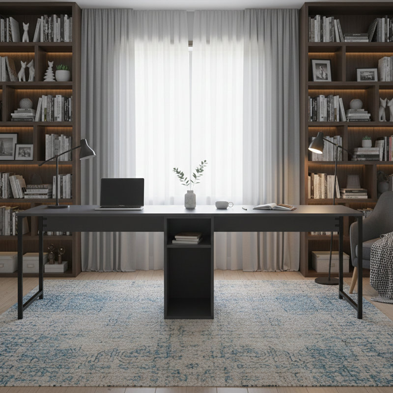 Bureau d'étude 95 po pour 2 personnes, Anthracite