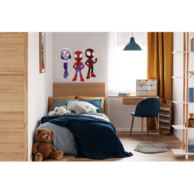 Marvel Spiderman And His Amazing Friends Trio Self-adhesive Vinyl Foil Wall Stickers Pack Of 3