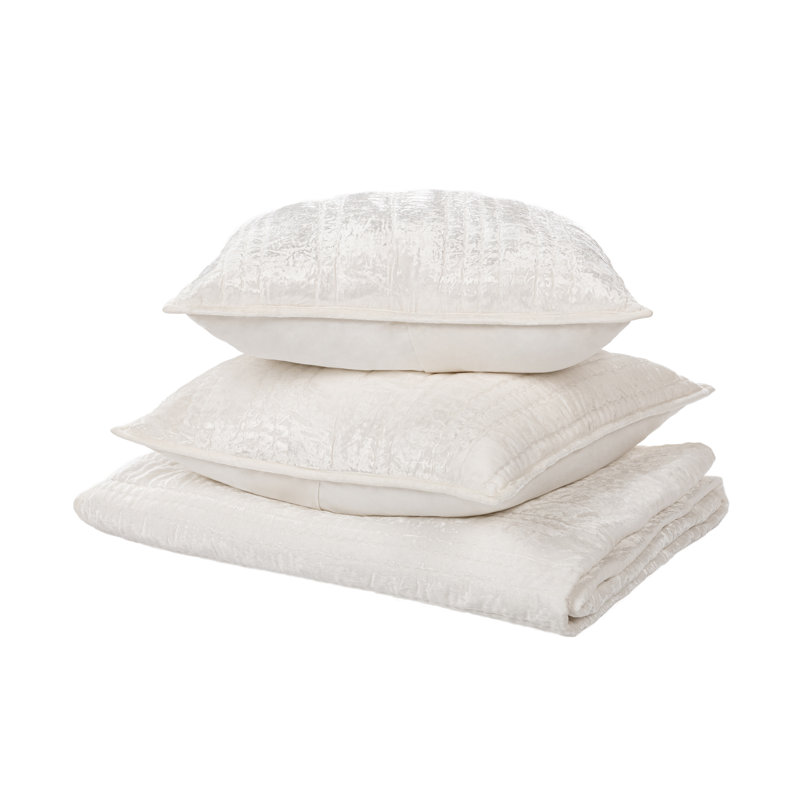 Seville Quilt Set, Ivory