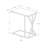 Black Accent Table For Living Room Snacks, Modern Style With Asymmetrical Triangle Metal Detail, 10.53 In Depth, 18.71 Width, Assembly Required Table, Design Room, Inches Long, 18.25 Wide, Needed