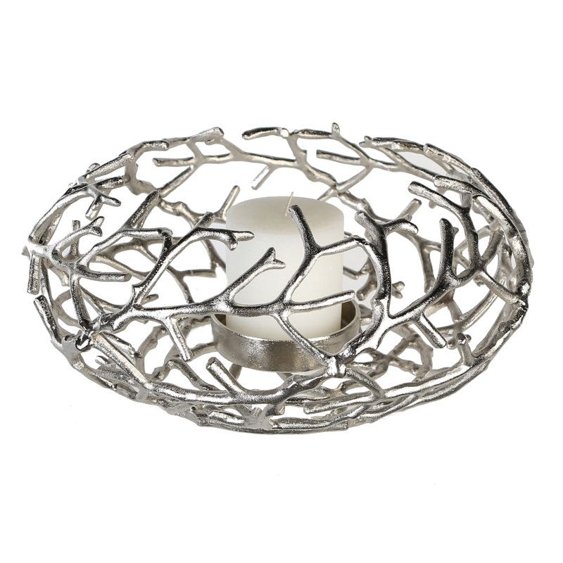 Twigs Metal Tabletop Candlestick