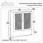 Armoire murale en bambou avec portes en rotin, tablette réglable et organisateur de rangement suspendu pour la salle de bain des petits espaces-1064023334
