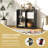 29'' H X 29'' W 4-Cube Bookcase Floor Open Bookshelf with 2 Anti-Tipping Kits Modern Shelving Organizer-557087754