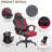 Comfortable Ergonomic Office Chair with Advanced Massage and Heating Functions