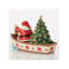 Figurine de père Noël en bateau avec arbre Jim Shore Heartwood Creek