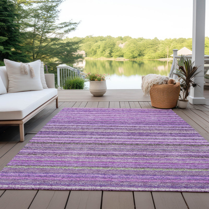 Tapis intérieur / extérieur Solomiya, Rectangle 2 pi 6 po x 3 pi 10 po