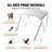 VEVOR D Polyester Cover Retractable Freestanding Awning-100650456