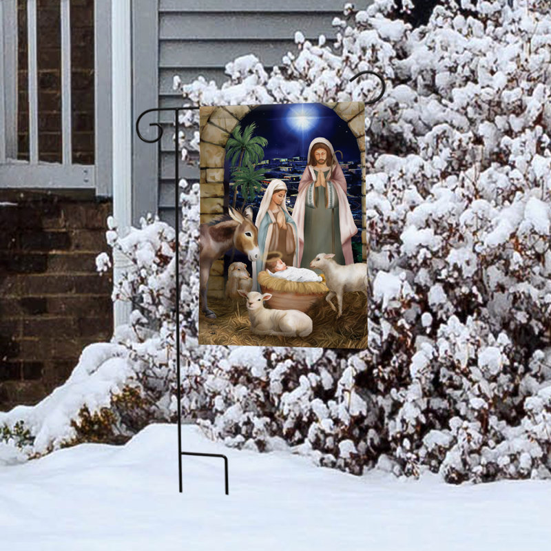 Drapeau de jardin Away In A Manger