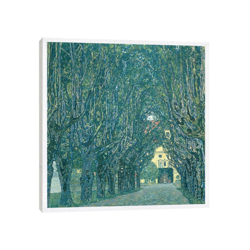 Avenue In The Park Of Schloss Kammer, 1912 by Gustav Klimt - Painting on Canvas, 66.04cm H x 66.04cm W x 3.81cm D