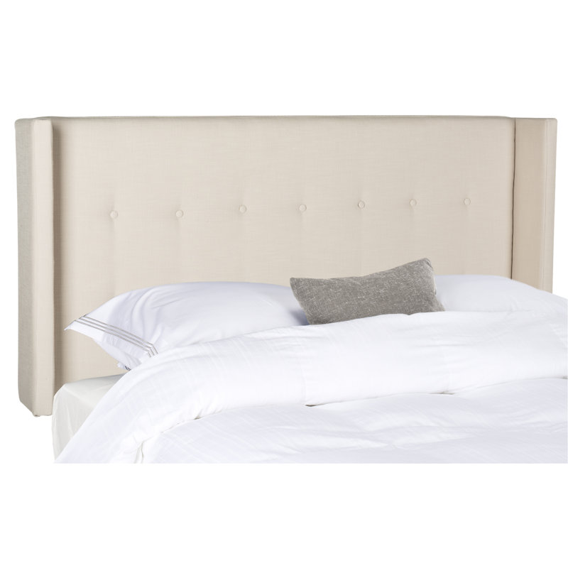 Davin Upholstered Headboard, Full, Beige