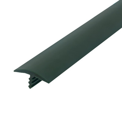 Outwater Plastic T Molding 3/4 Inch Wide Flexible Polyethylene Center Barb Tee Moulding 25 Ft Coil