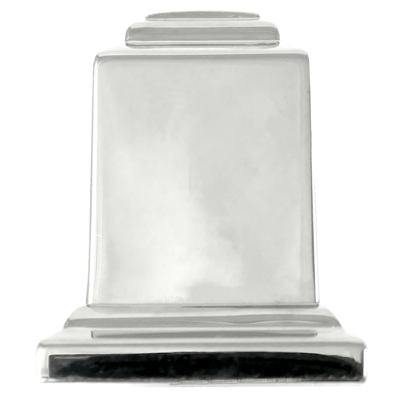 Beacon Hill Polished Nickel Rectangular Bar Pull with Mounting Hardware