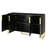 Modern Luxury Sideboard With Four Doors, Metal Handles, Adjustable Shelves, And Elegant Design For Contemporary Kitchens