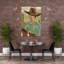 «Dusty Rider I», reproduction abstraite de cactus contemporain, art mural-78667493