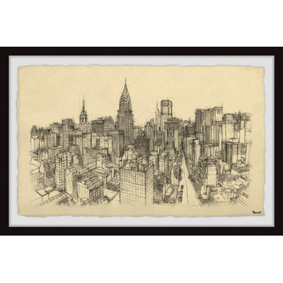 NYC Birds Eye View - reproduction de cadre photo