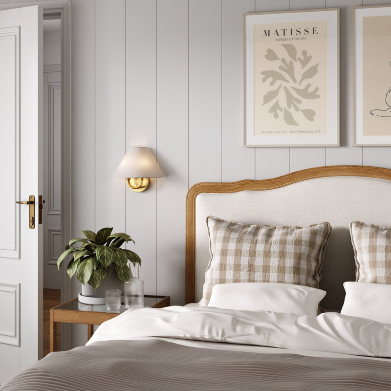 Luminaire mural moderne avec abat-jour, Blanc