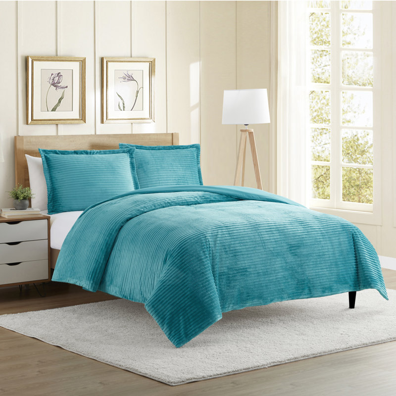 Duvet Cover, Full Duvet Cover + 2 Standard Shams, Teal