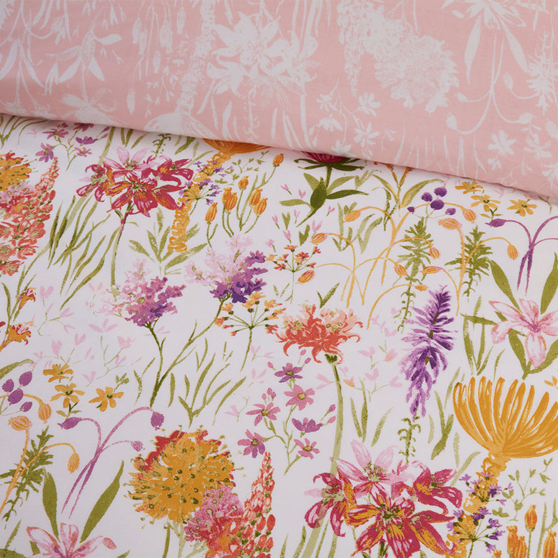 Lily Multi Floral Print Duvet Set    , Kingsize