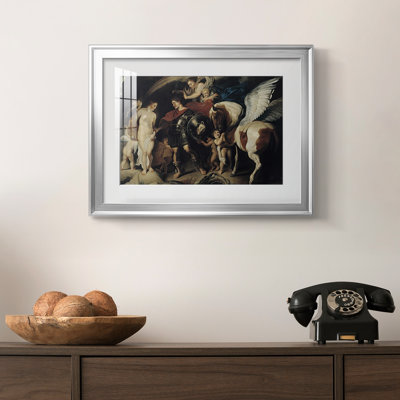 Persée et Andromède - Peter Paul Rubens - reproduction encadrée avec passe-partout et verre - c. 1622