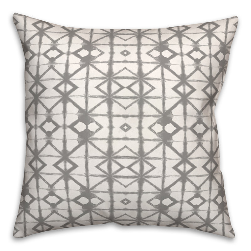 Outdoor Pillow Cover & Insert, Gray, 18" x 18", Square