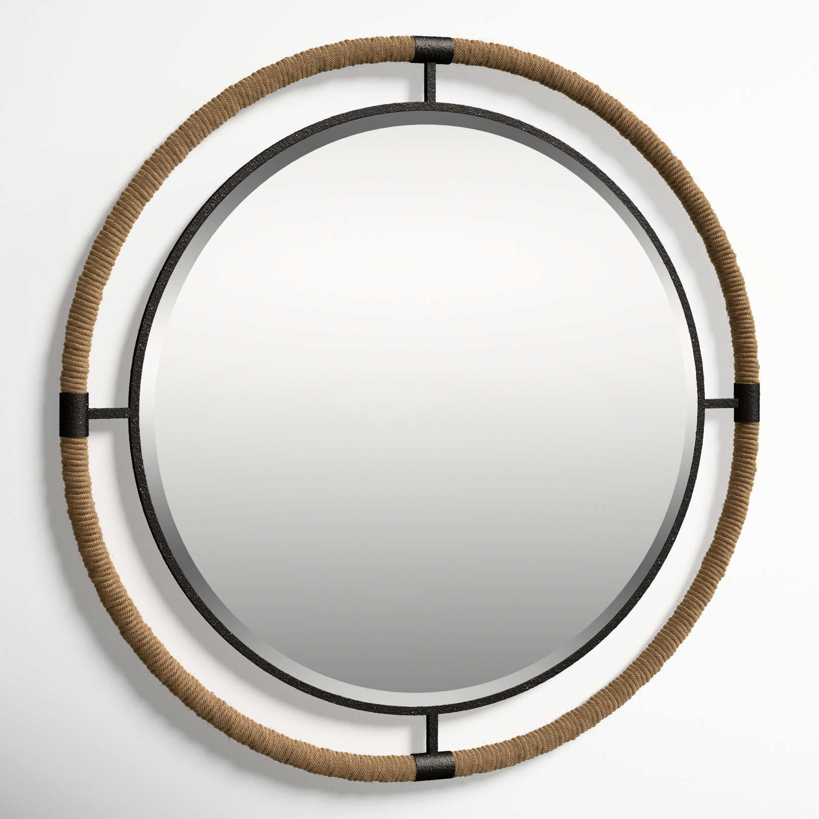 Samara Metal Round Wall Mirror