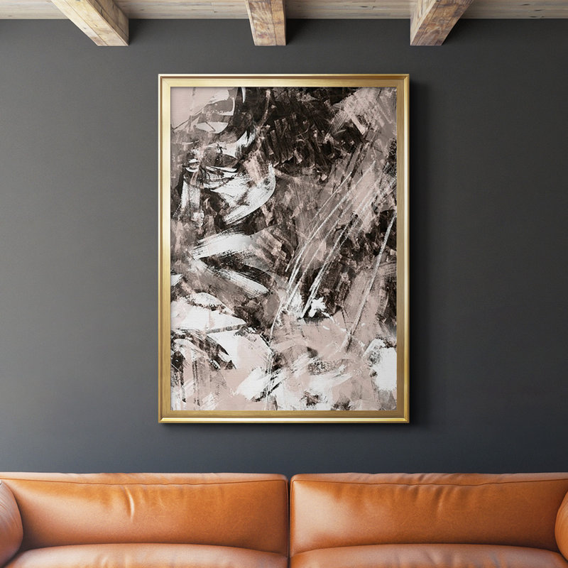 Blush Blackboard II - reproduction de cadre photo, H 30,5 po x l 22,5 po x P 1 po, Or