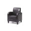 Chaise d'appoint moderne avec accoudoirs en similicuir-1428309039