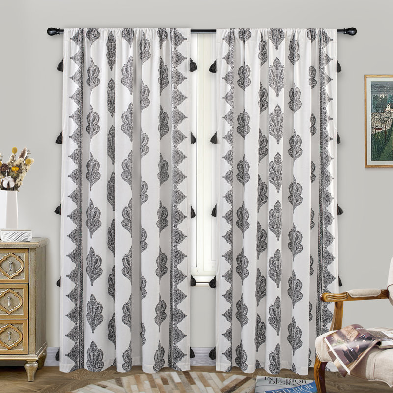 Abtal Room Darkening Curtain Pair, Dark Gray
