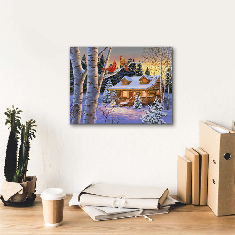 «Rustic Retreat» par William Vanderdasson, H 12 po x l 16 po x P 0,75 po