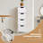 White Freestanding Bathroom Cabinet With Spacious Drawers
