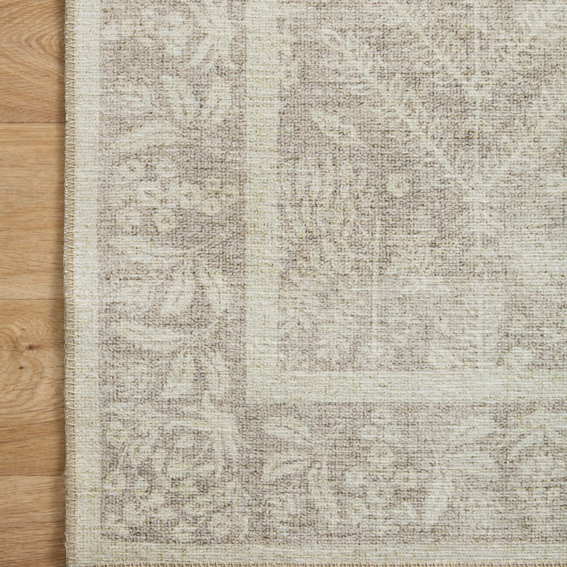 Tapis naturel Rifle Paper Co. x Loloi Maison MAO-02, Rectangle 7 pi 6 po x 9 pi 6 po