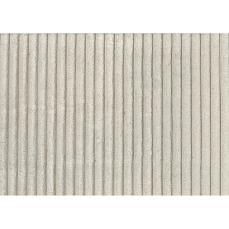 Canapé modulaire 6 pièces avec repose-pieds Sumekh, Velours côtelé beige