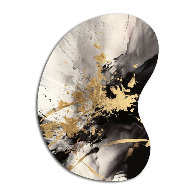 Eugenie - décoration murale abstraite de forme irrégulière, sculpture murale asymétrique en métal, H 31 po x l 22 po