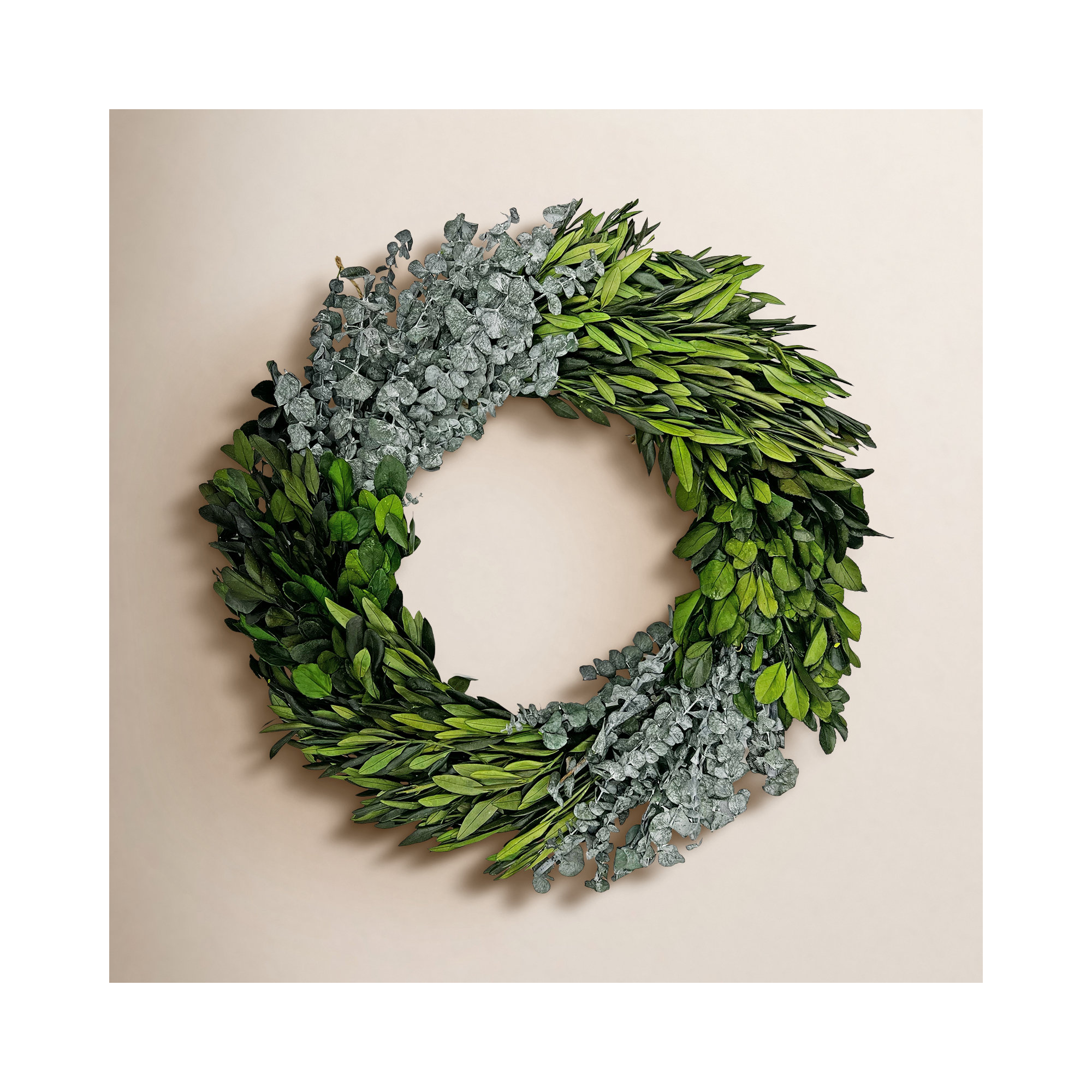 21" Preserved Spring Leaf Wreath