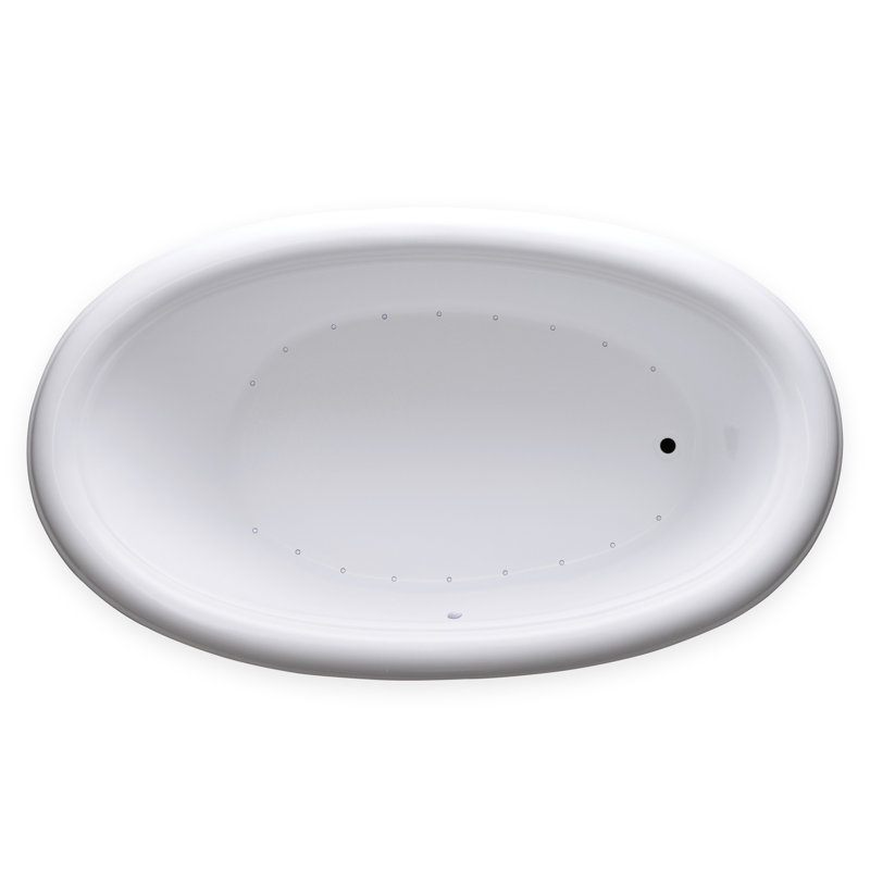69'' x 42'' Drop-In Air Acrylic Bathtub, Right