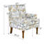Chaise d'appoint confortable en bois