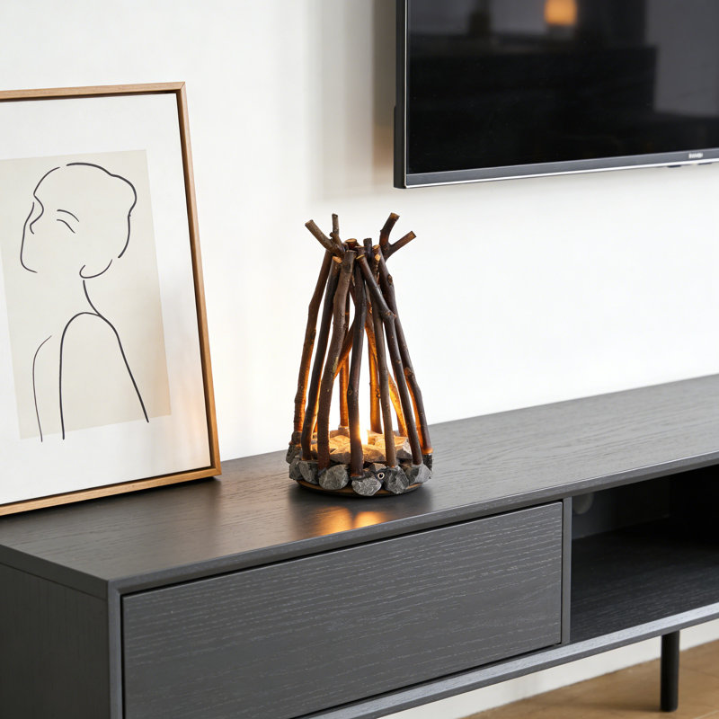 Lampe de table Novelty Bonfire avec trois modes d'éclairage réglables (y compris la pile)