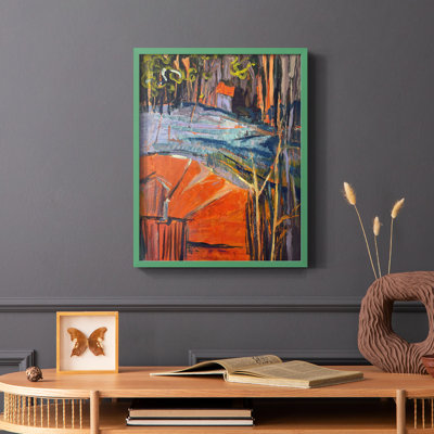 «Cadmium Winter Solstice IV», reproduction encadrée - bois massif