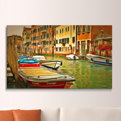 « venice canal iv », reproduction d’art sur toile tendue
