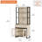 WAMPAT Home Office Furniture Set: 59In Modern Executive Desk With Charging Station & Drawers And 72In Tall Bookcase With Storage Cabinet, Home Office Furniture For Living Room-122933763