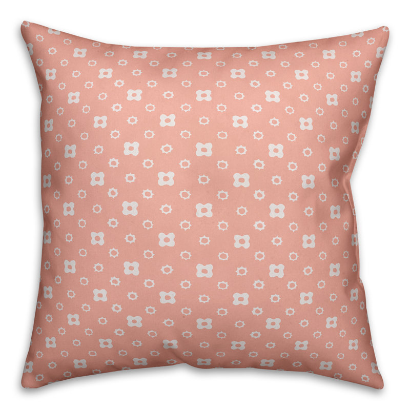 Housse de coussin Floral, 20 po x 20 po, Rose