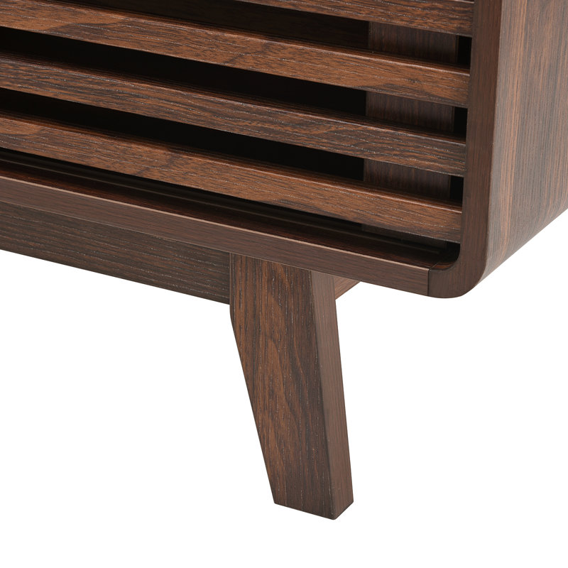 Modern Coffee Table With Storage, Brown, 15.7" H x 23.4" L x 43.5" W  