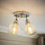 Alaynah Glass Semi Flush Mount-60105683