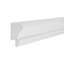 Base en plastique blanche de 1 po d'épaisseur x l 1-3 / 4 po x 96 po de longueur