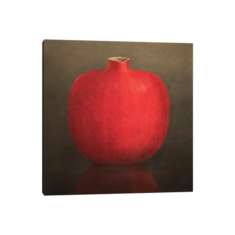 Pomegranate by Lincoln Seligman - Wrapped Canvas Painting, 30.48 cm H x 30.48 cm W