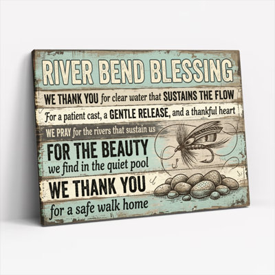 Ensemble de 1 tableau sur toile River Bend