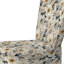 Chaise d'appoint rembourrée blanche Minimalist Boho Chic Floral